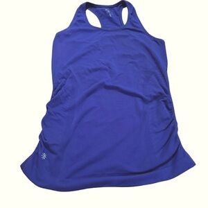 Athleta racer back tank, pleated sides, XS